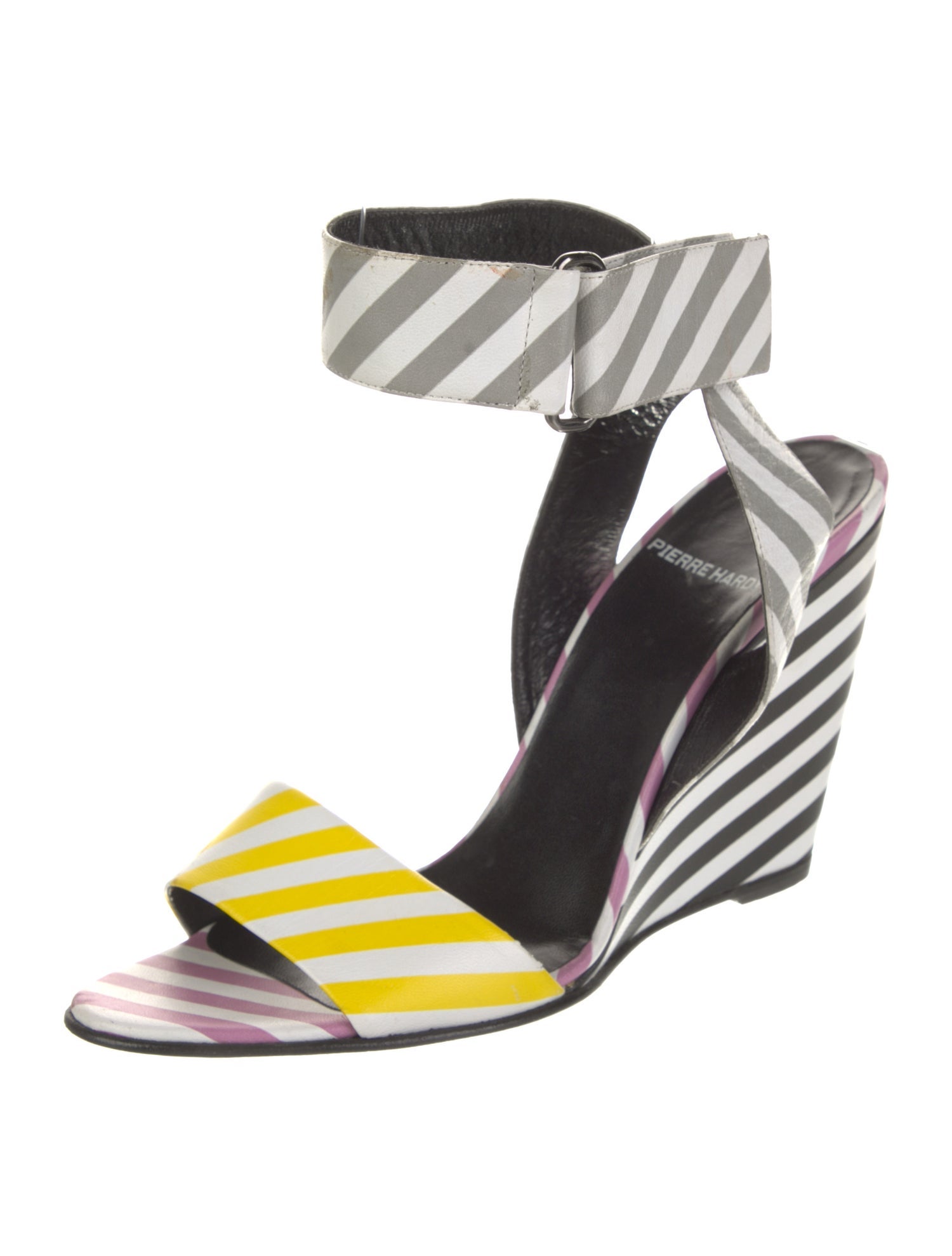 Pierre Hardy Leather Printed Sandals