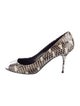 Pierre Hardy Snakeskin Animal Print Pumps