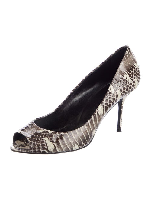Pierre Hardy Snakeskin Animal Print Pumps