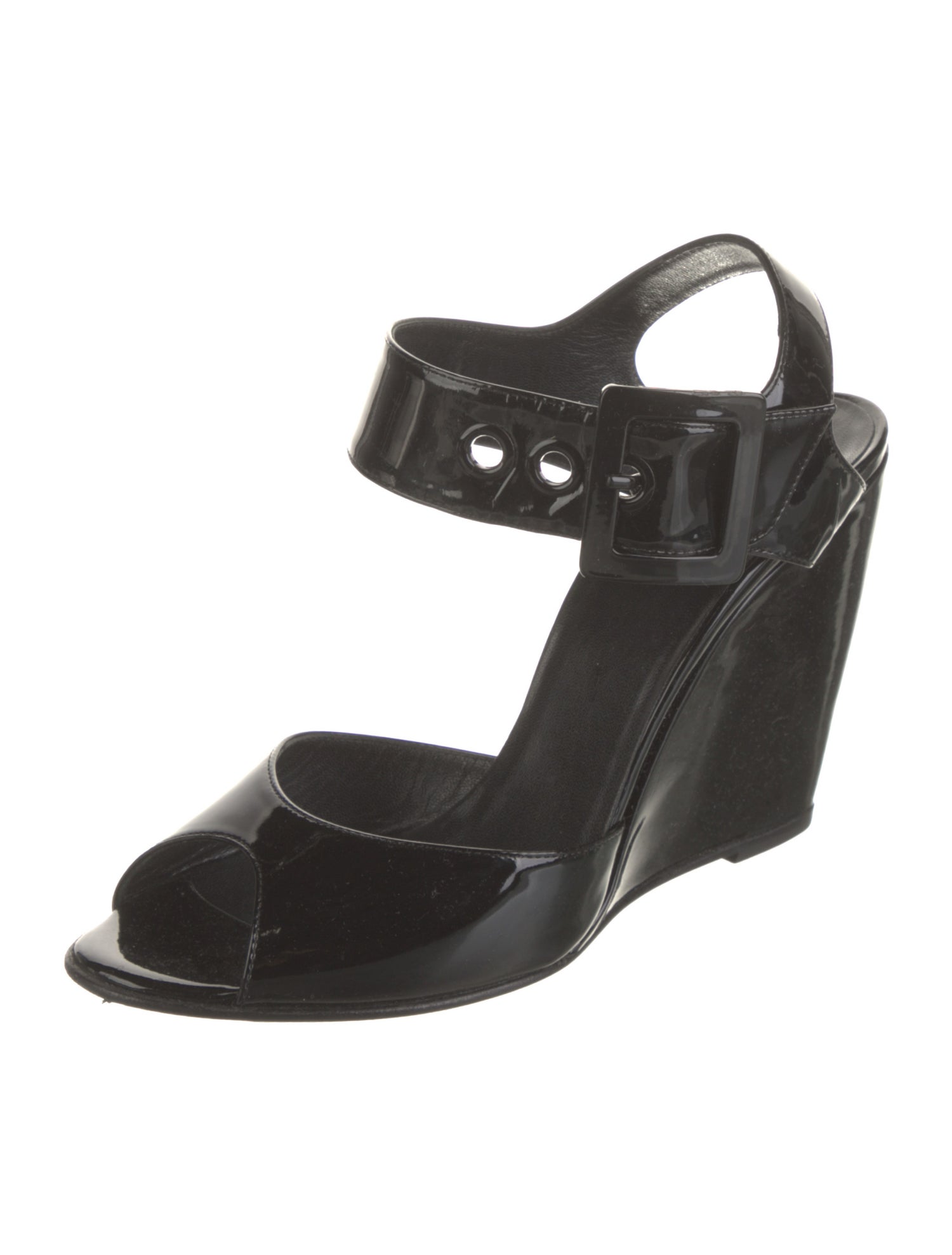 Pierre Hardy Patent Leather Slingback Pumps