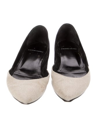 Pierre Hardy Canvas Printed D'Orsay Flats