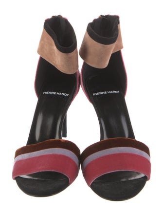 Pierre Hardy Velvet Printed Sandals