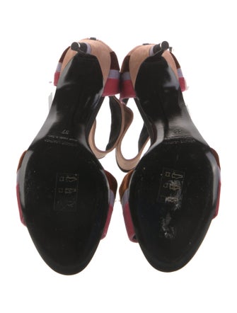 Pierre Hardy Velvet Printed Sandals