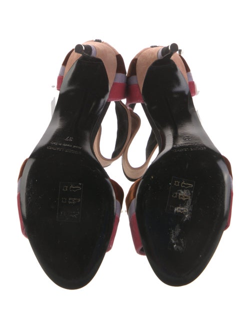 Pierre Hardy Velvet Printed Sandals