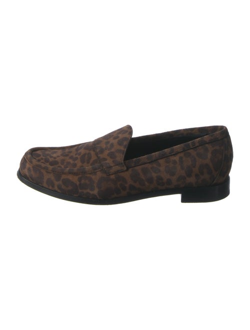 Pierre Hardy Suede Animal Print Loafers