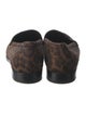 Pierre Hardy Suede Animal Print Loafers