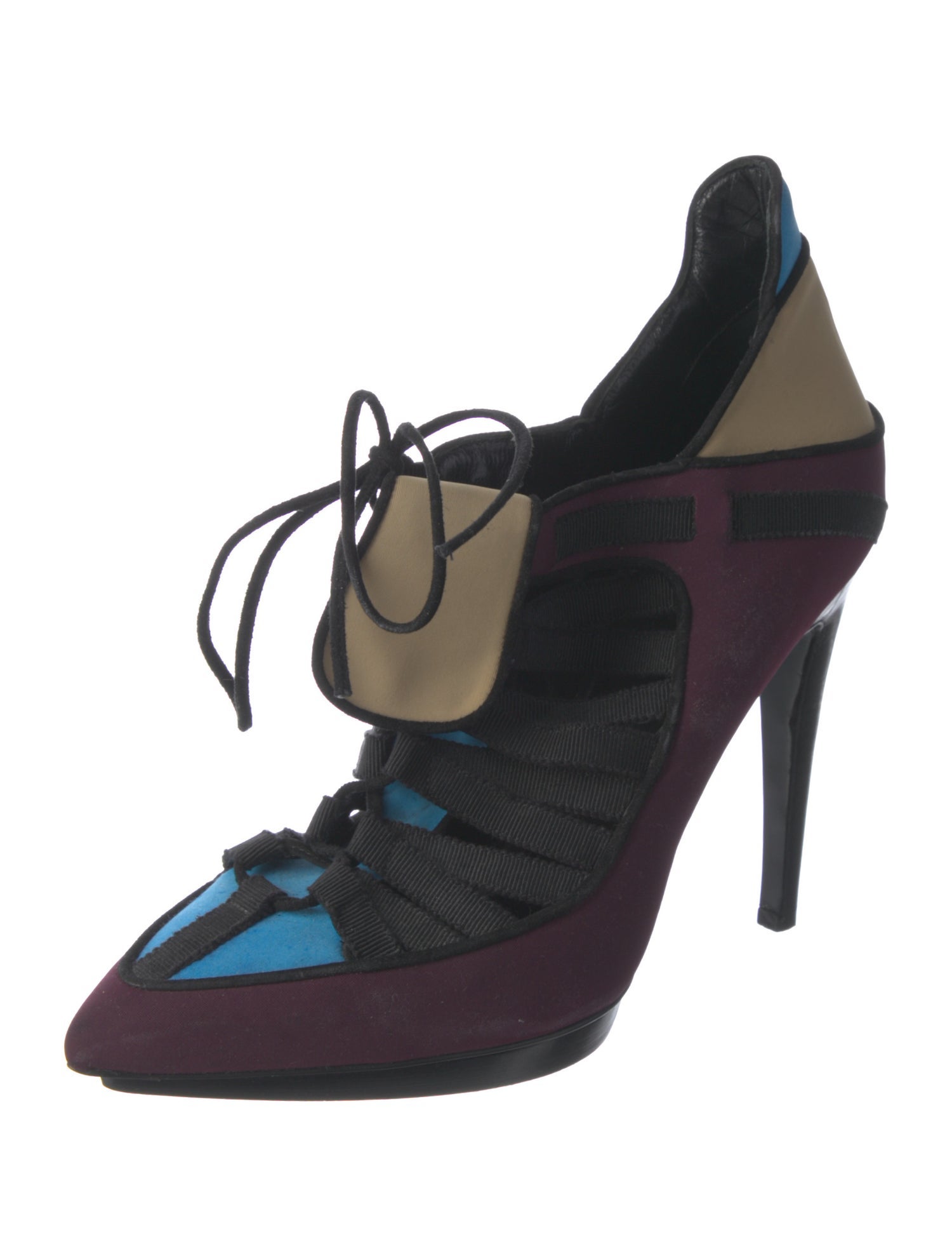 Pierre Hardy Colorblock Pattern Pumps