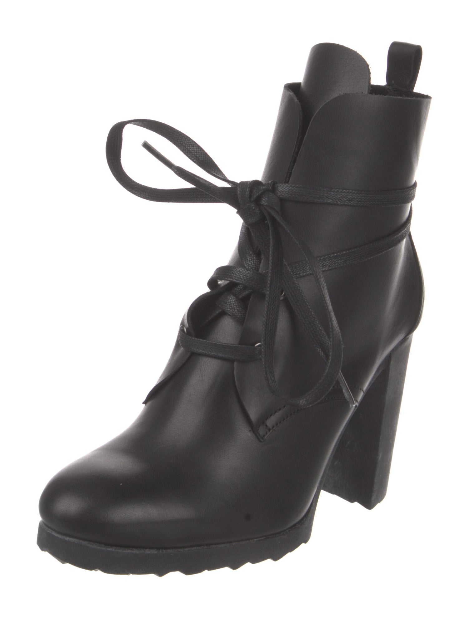 Pierre Hardy Leather Lace-Up Boots