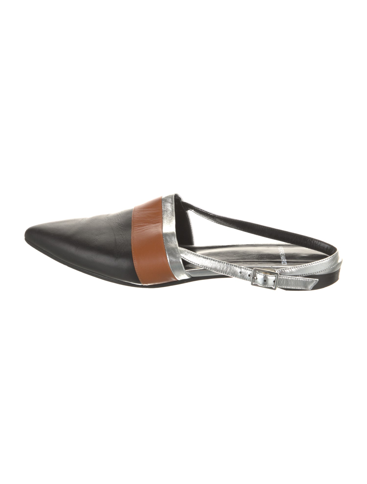 Pierre Hardy Leather Colorblock Pattern Mules
