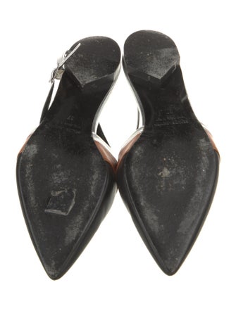 Pierre Hardy Leather Colorblock Pattern Mules