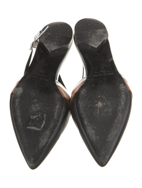 Pierre Hardy Leather Colorblock Pattern Mules