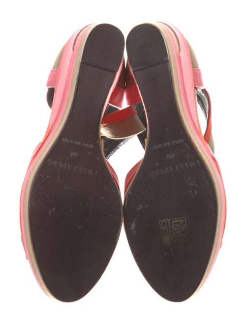 Pierre Hardy Canvas Colorblock Pattern Sandals