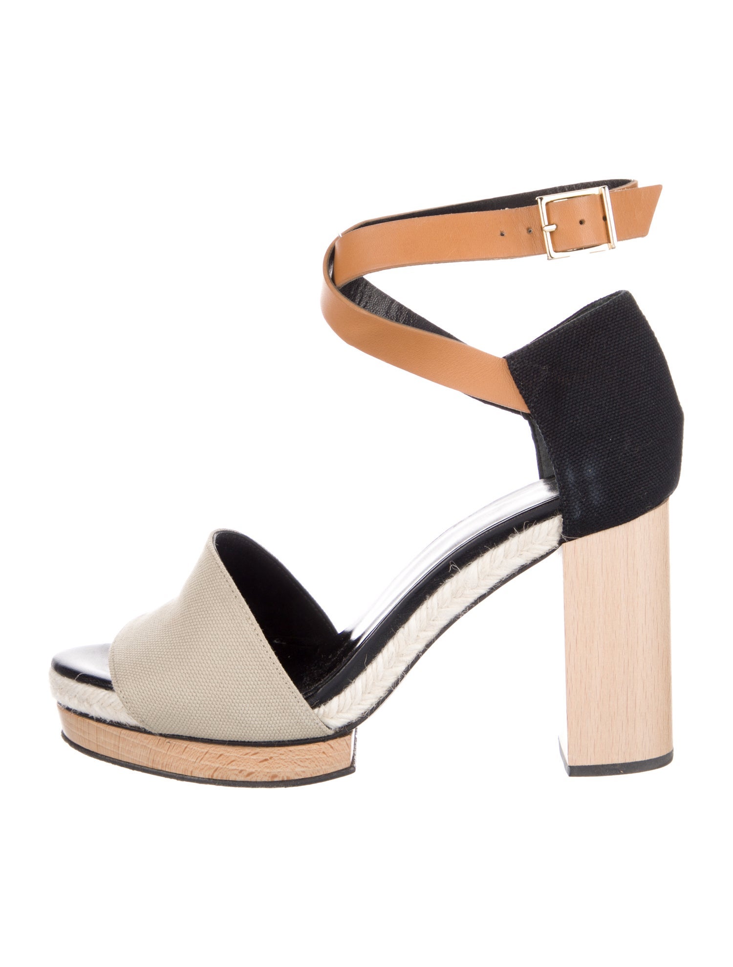 Pierre Hardy Canvas Colorblock Pattern Sandals