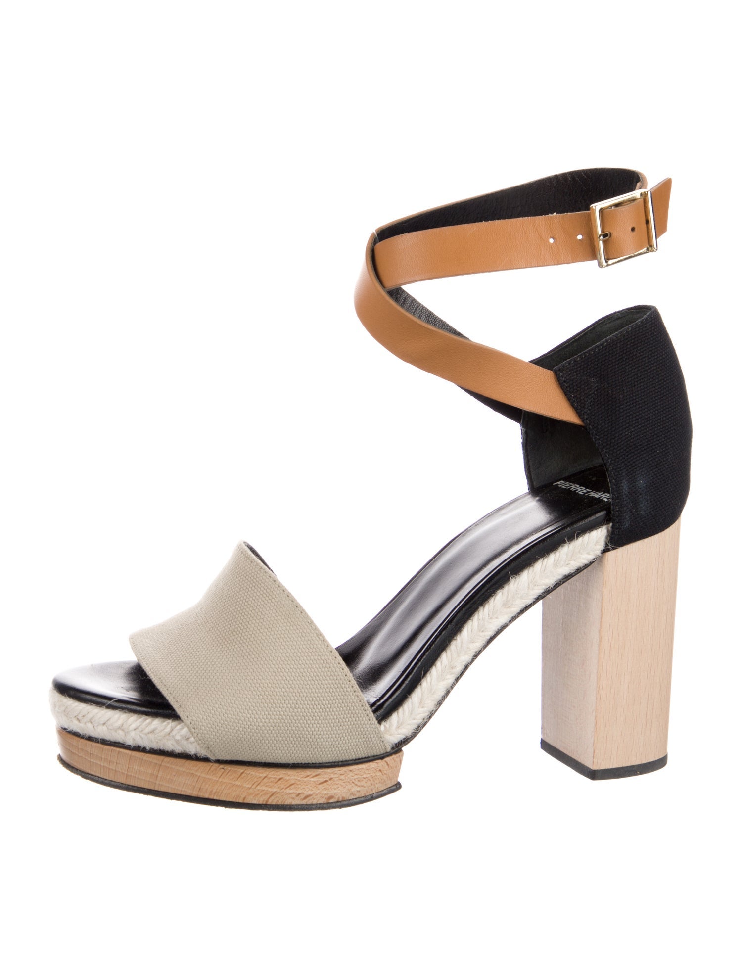Pierre Hardy Canvas Colorblock Pattern Sandals