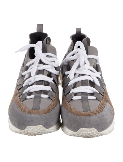 Pierre Hardy Suede Colorblock Pattern Sneakers