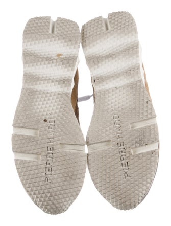 Pierre Hardy Suede Colorblock Pattern Sneakers