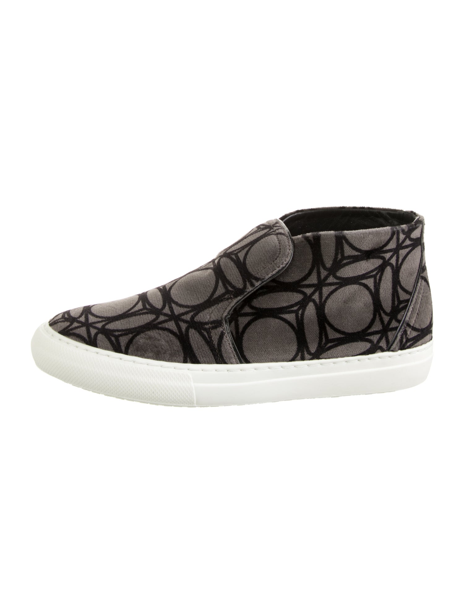 Pierre Hardy Velvet Printed Sneakers