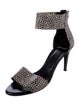 Pierre Hardy Leather Animal Print Sandals