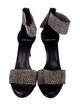 Pierre Hardy Leather Animal Print Sandals