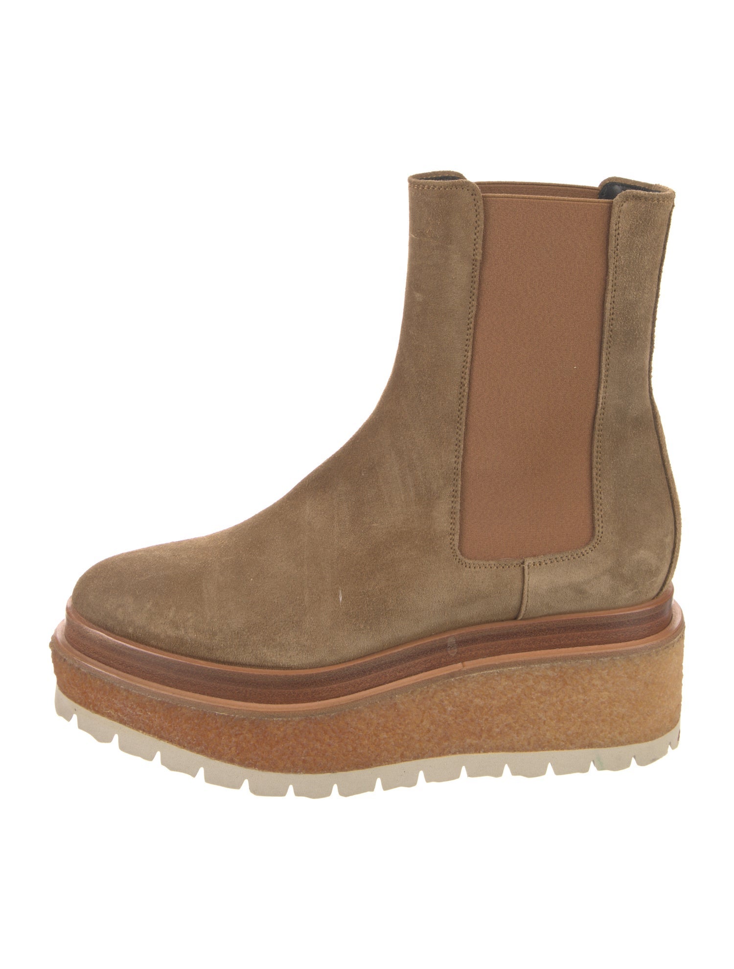 Pierre Hardy Suede Colorblock Pattern Chelsea Boots