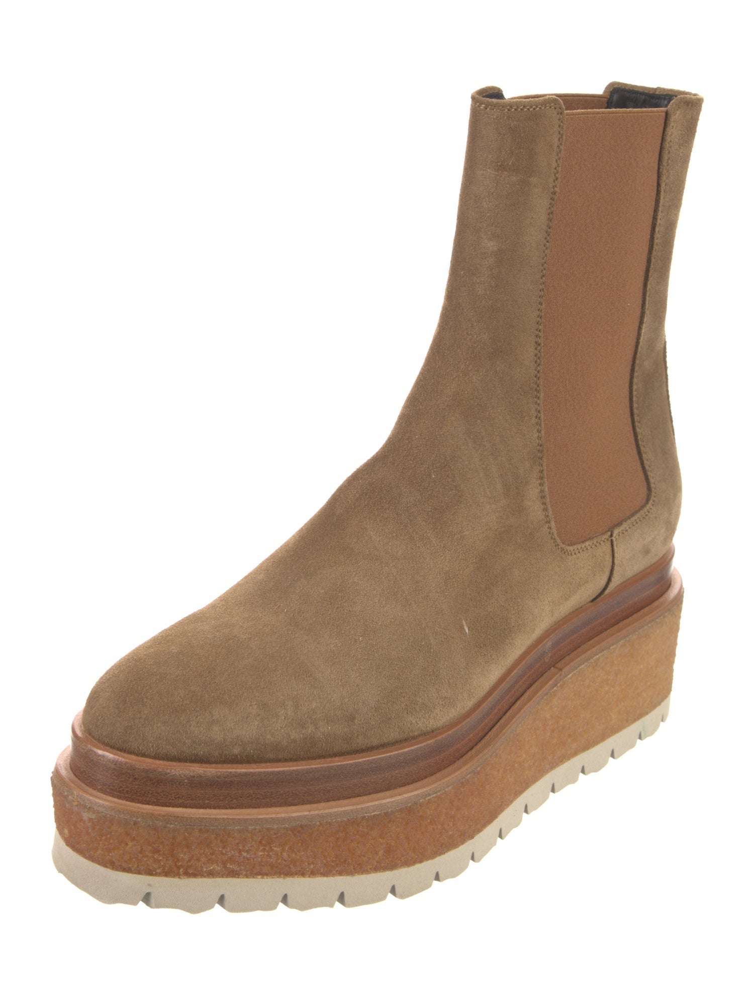 Pierre Hardy Suede Colorblock Pattern Chelsea Boots