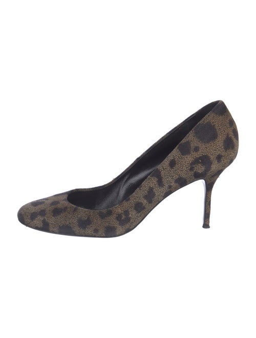 Pierre Hardy Suede Animal Print Pumps