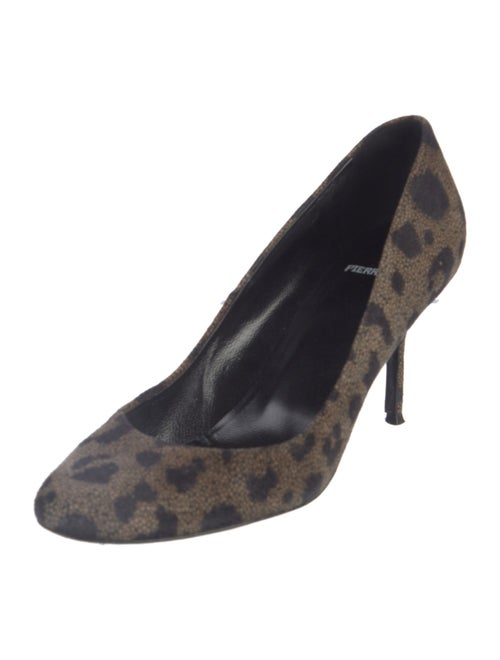 Pierre Hardy Suede Animal Print Pumps