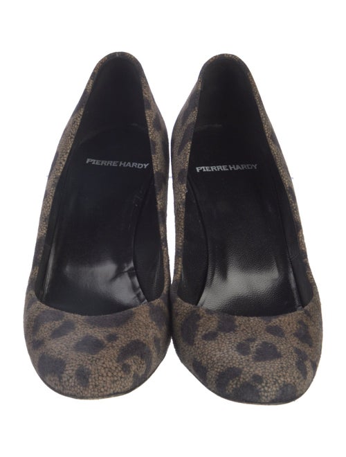 Pierre Hardy Suede Animal Print Pumps
