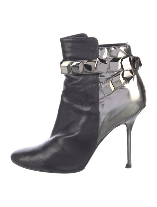 Pierre Hardy Leather Animal Print Boots