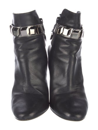 Pierre Hardy Leather Animal Print Boots