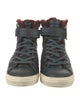 Pierre Hardy Leather Colorblock Pattern Sneakers