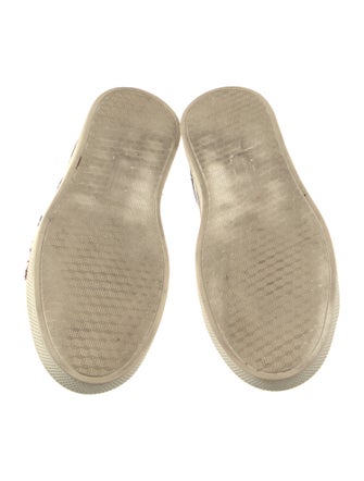 Pierre Hardy Leather Colorblock Pattern Sneakers