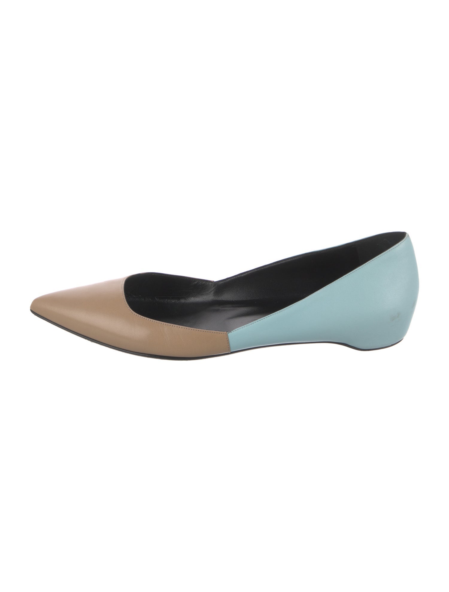 Pierre Hardy Leather Colorblock Pattern Ballet Flats