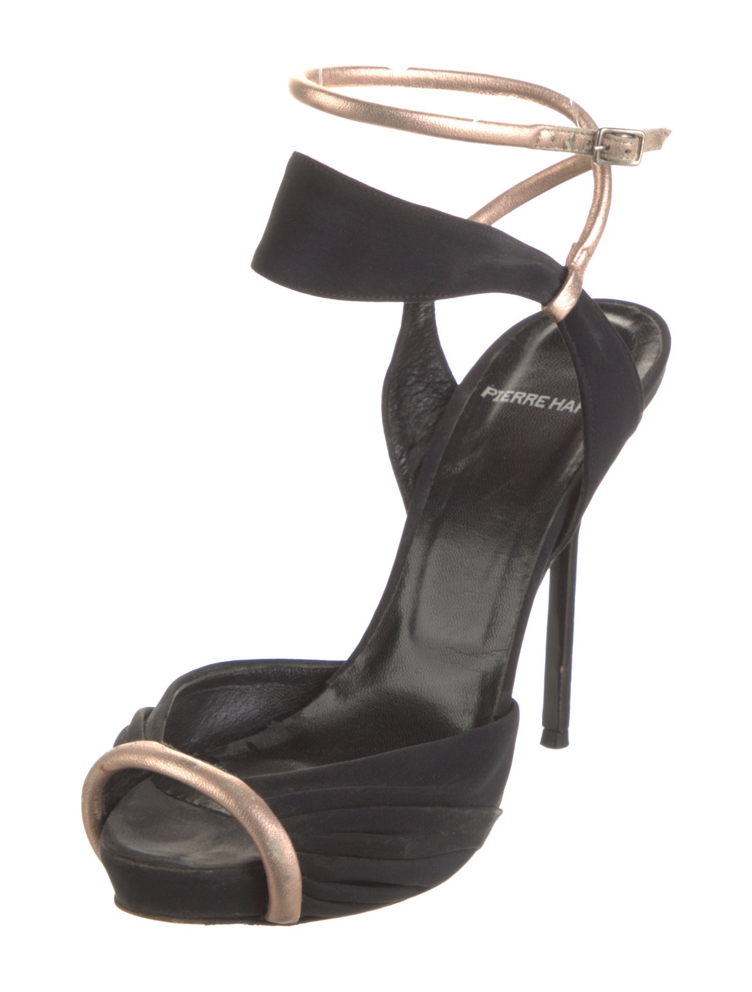 Pierre Hardy Suede Colorblock Pattern Sandals