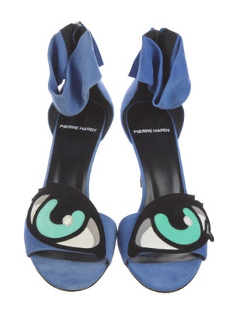 Pierre Hardy Suede Printed Sandals