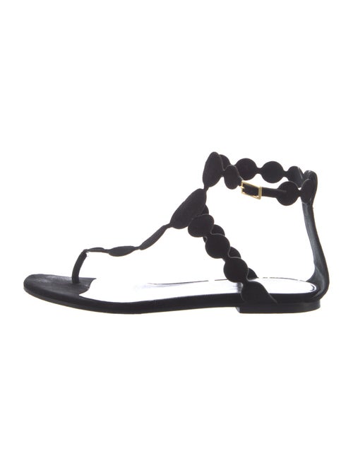 Pierre Hardy Suede Polka Dot Print Gladiator Sandals