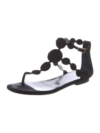 Pierre Hardy Suede Polka Dot Print Gladiator Sandals