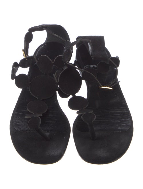 Pierre Hardy Suede Polka Dot Print Gladiator Sandals