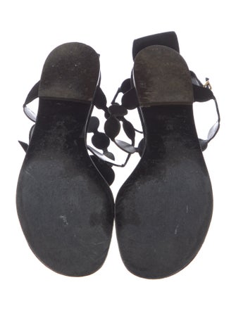 Pierre Hardy Suede Polka Dot Print Gladiator Sandals