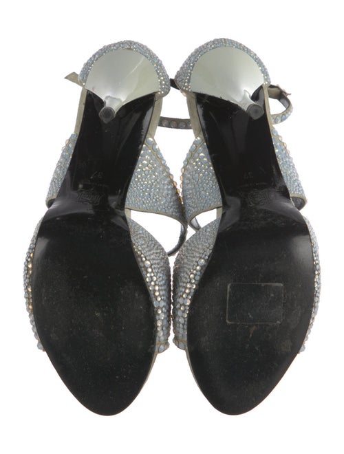 Pierre Hardy Suede Animal Print Sandals