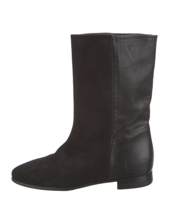 Pierre Hardy Suede Moto Boots