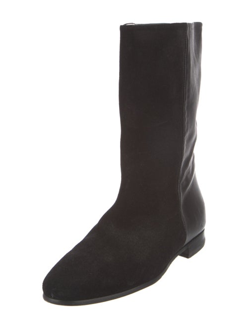 Pierre Hardy Suede Moto Boots