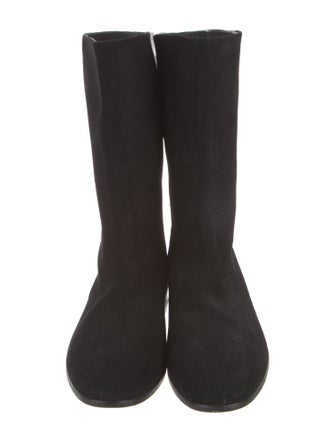 Pierre Hardy Suede Moto Boots