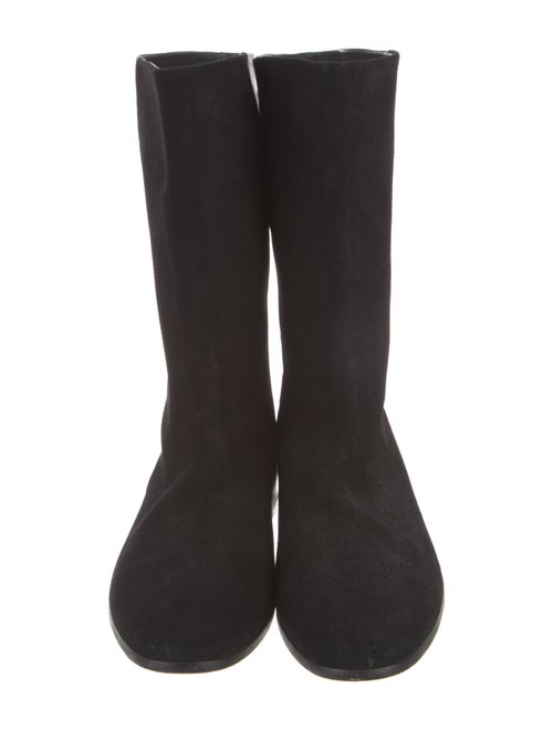 Pierre Hardy Suede Moto Boots