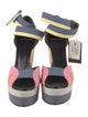 Pierre Hardy Canvas Colorblock Pattern Sandals