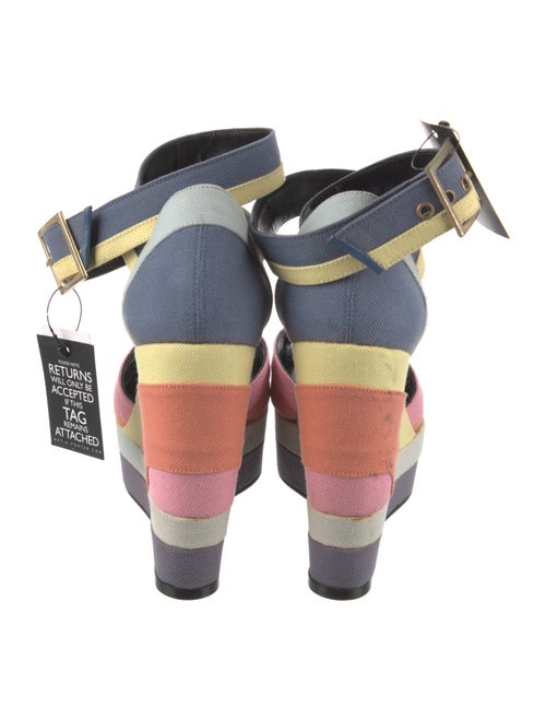 Pierre Hardy Canvas Colorblock Pattern Sandals