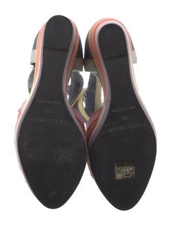 Pierre Hardy Canvas Colorblock Pattern Sandals