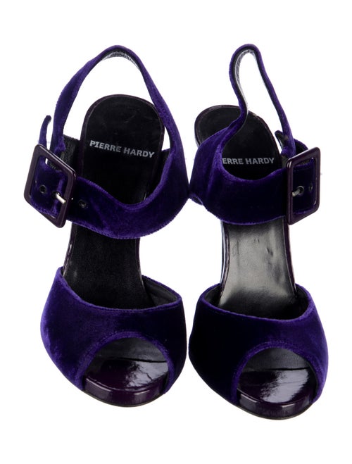 Pierre Hardy Patent Leather Slingback Sandals