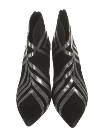 Pierre Hardy Suede Striped Boots