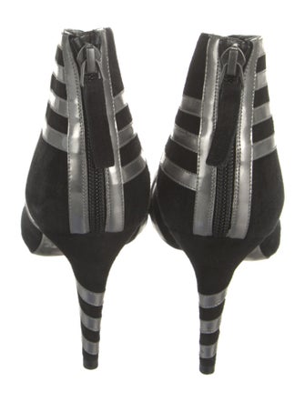 Pierre Hardy Suede Striped Boots